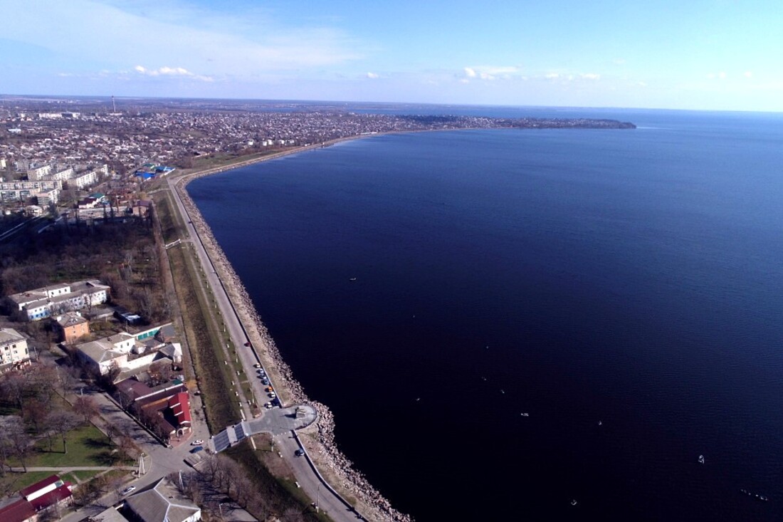 у Каховському водосховищі