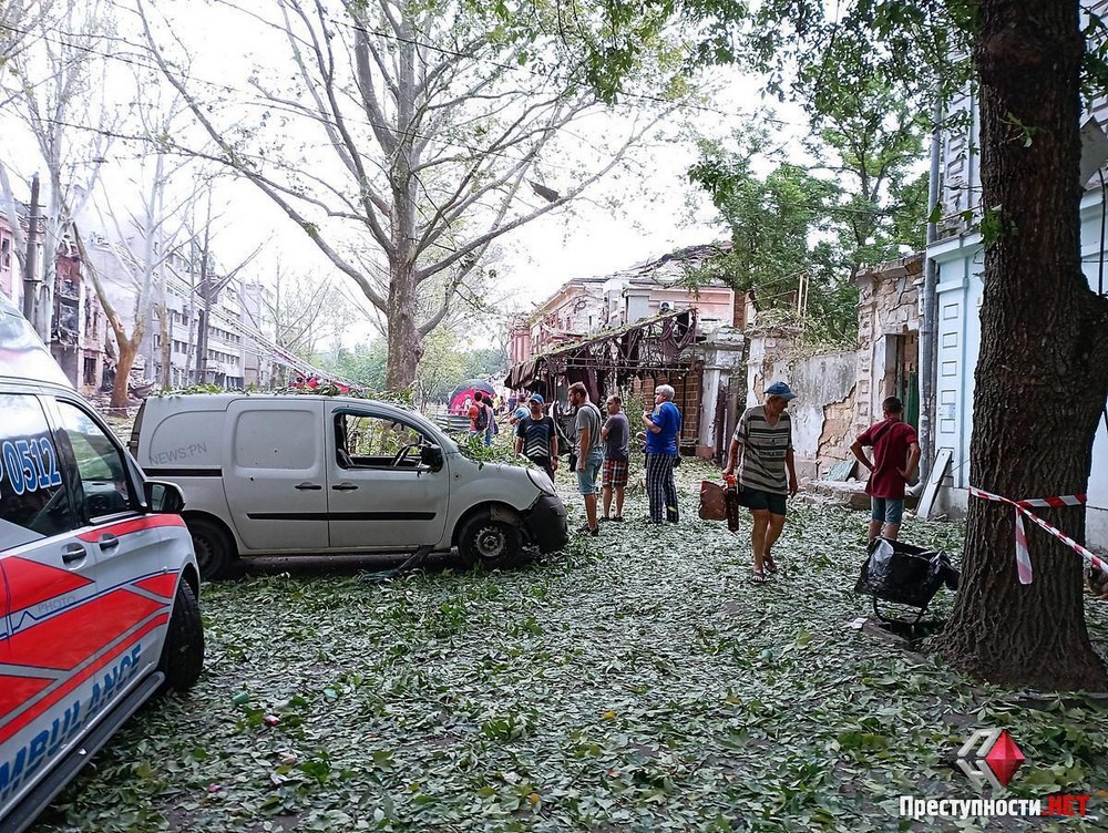 фото наслідків удару по Миколаєву в ніч на 20 липня