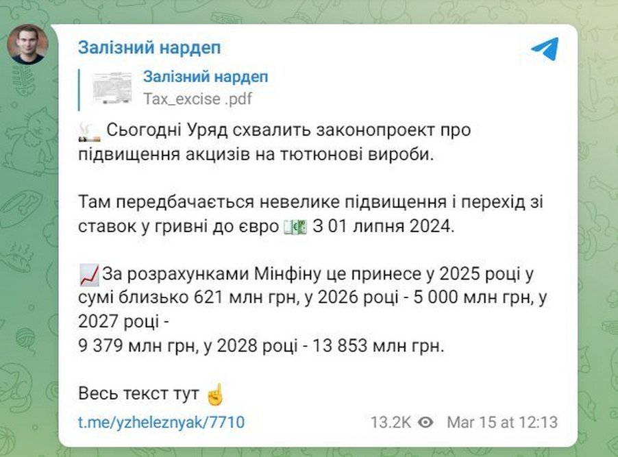 В Україні підвищаться ціни на цигарки