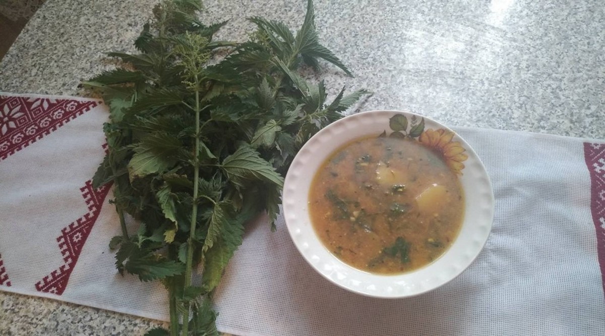 Рецепт козацького борщу з кропиви