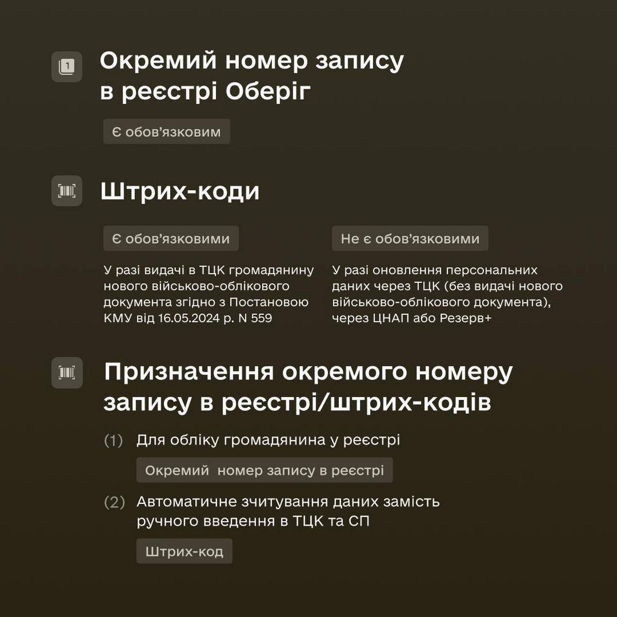 Чи обов’язково повинен бути штрих-код у військовому квитку – відповідь Міноборони