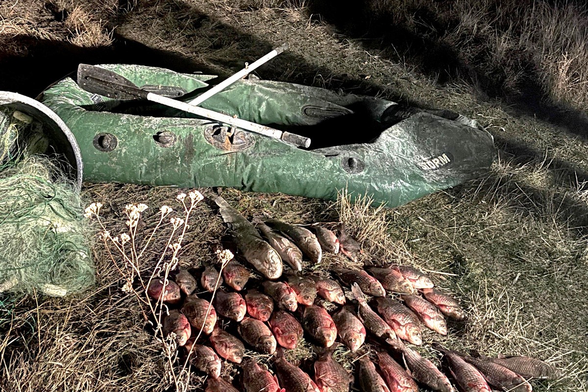 Виловили 15 кг риби – на Дніпропетровщині викрито двох бракон’єрів