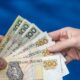 Give,Someone,Money,,Polish,Pln,Banknotes,Passed,From,Hand,To