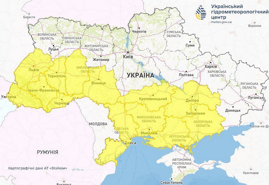 Пилова буря насувається на 2 області України – оголошено I рівень небезпеки	