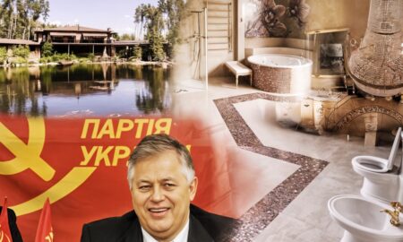 Панорамне вікно навпроти унітазу, кришталеві люстри, позолочені крани: як виглядає маєток Симоненка, що втік до Росії
