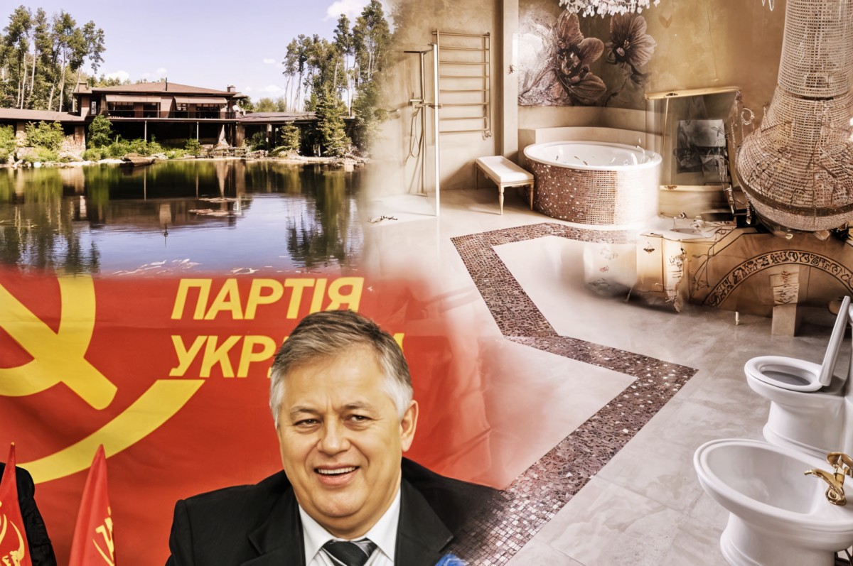 Панорамне вікно навпроти унітазу, кришталеві люстри, позолочені крани: як виглядає маєток Симоненка, що втік до Росії