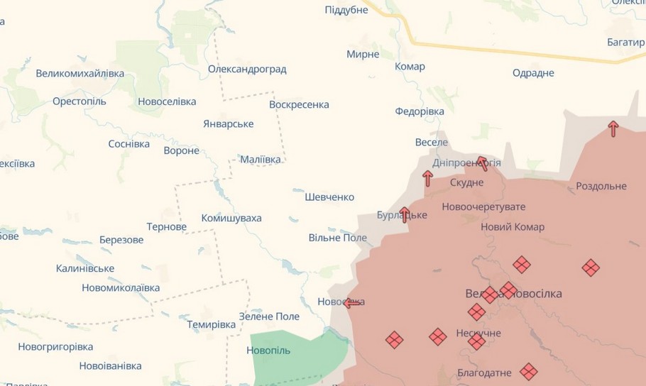 Обстановка на фронті 16 квітня: ЗСУ витіснили ворога на Новопавлівському і Покровському напрямках