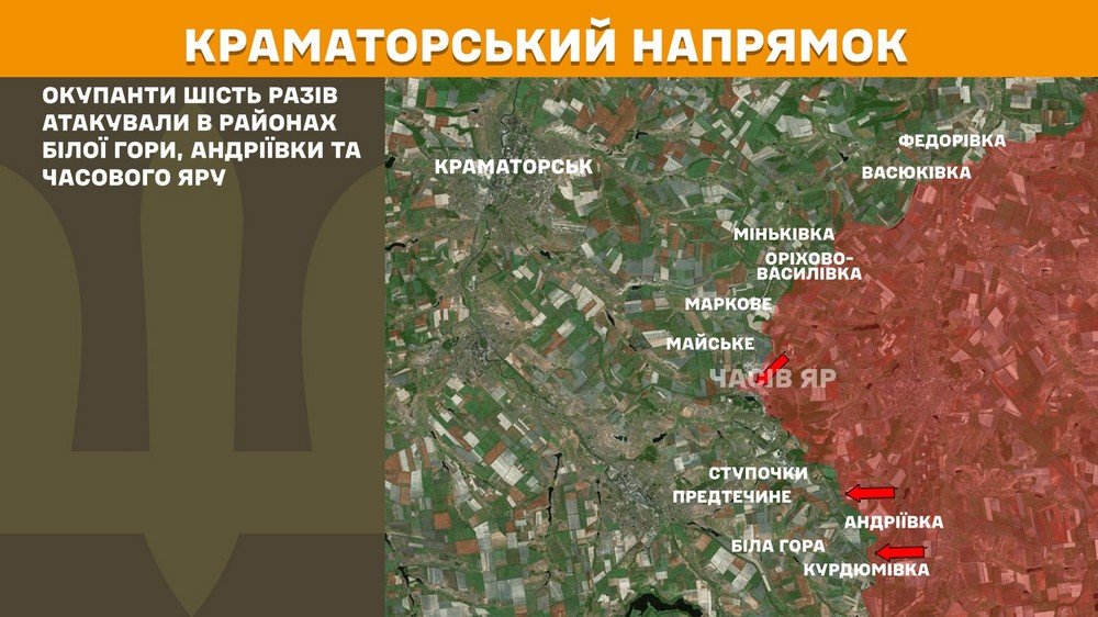 Обстановка на фронті 1 травня: ворог просунувся у двох областях, кількість боєзіткнень дійшла майже до 200