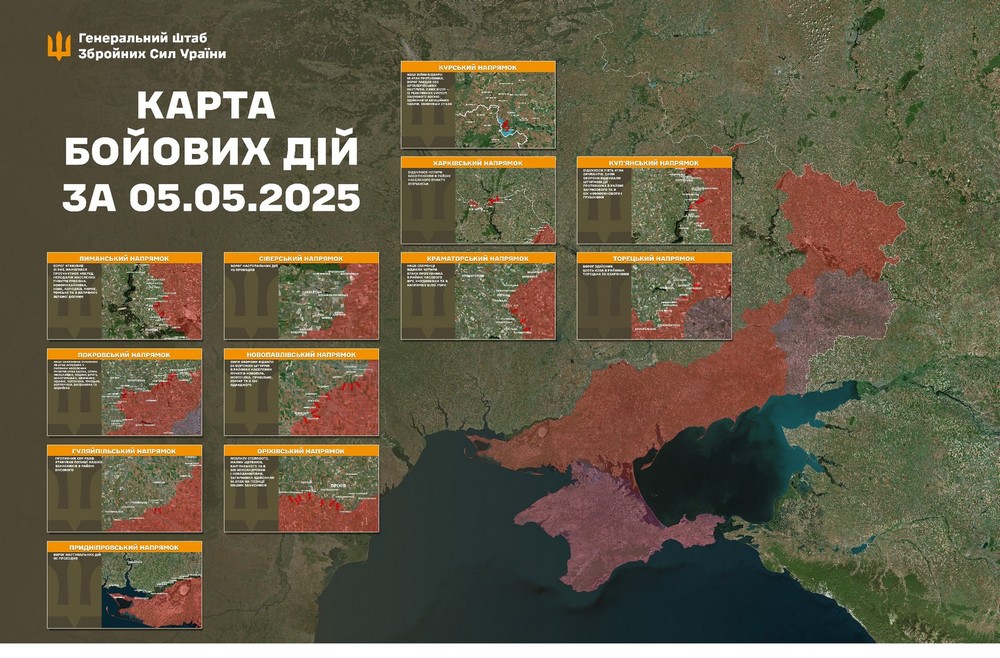 Обстановка на фронті 6 травня: ЗСУ відбили Лисівку, але ворог активізував штурми і просунувся біля кордону  з Дніпропетровщиною