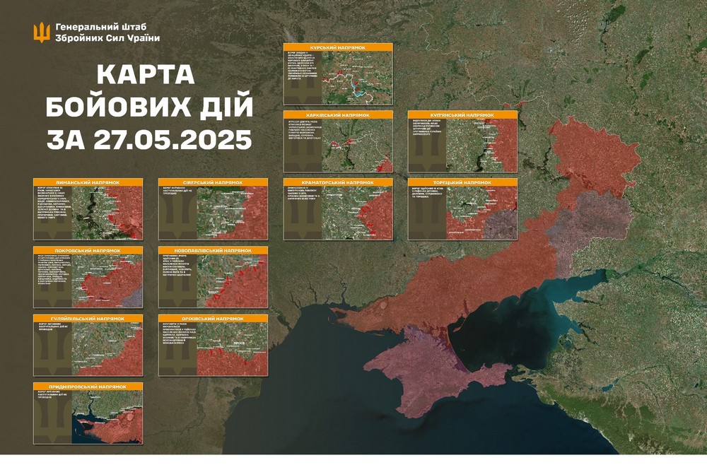Обстановка на фронті 28 травня: окупанти впритул наблизилися до кордону з Дніпропетровщиною, просунулися ще у двох областях