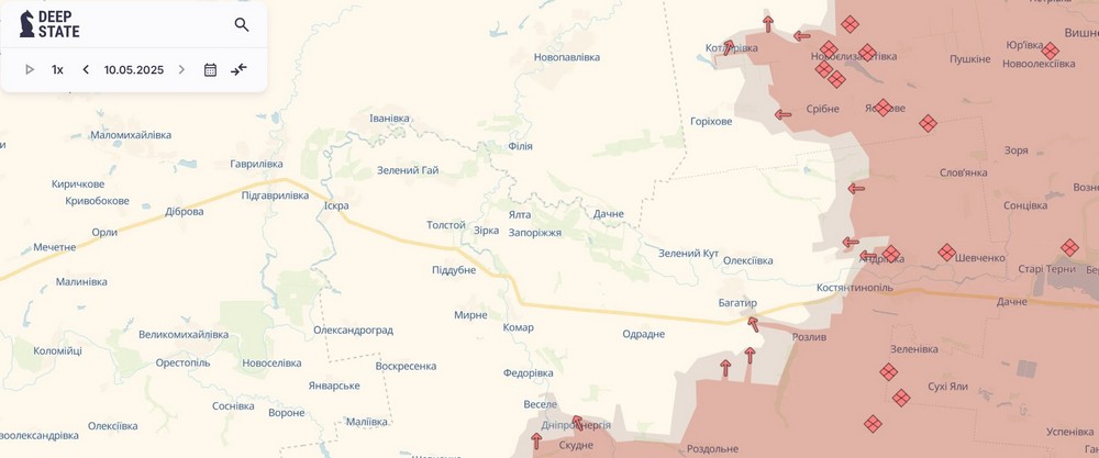 Обстановка на фронті 11 травня: ворог просунувся біля кордону з Дніпропетровщиною , втратив 1310 солдат