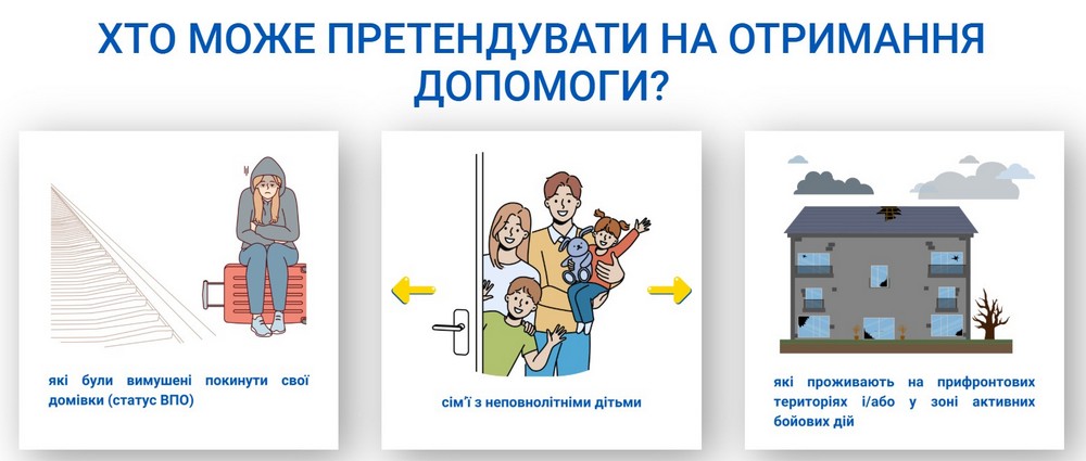 Продуктові набори поштою для мешканців прифронтових територій і ВПО: відкрито реєстрацію