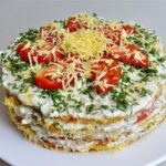 Рецепт дня: «Кабачковий торт з помідорами та сиром»