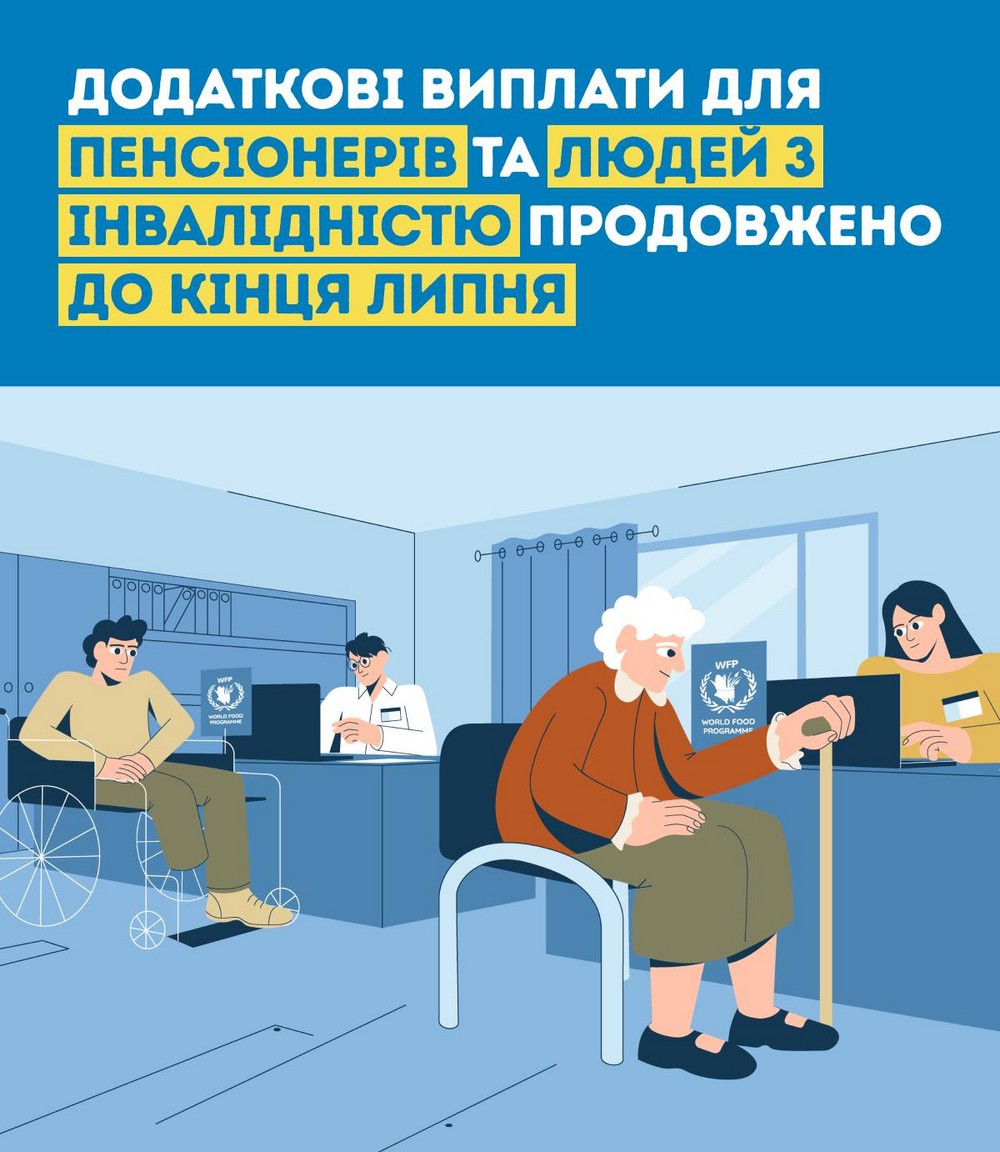 Додаткові виплати для пенсіонерів, осіб без права на пенсію та людей з інвалідністю продовжено