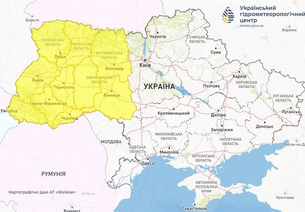 Штормове попередження у кількох областях України 8 червня – кого зачепить негода