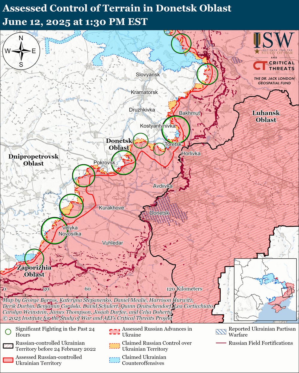Вперше за всю війну зайшли на територію Дніпропетровщини – NYT і ISW про російський наступ на сході