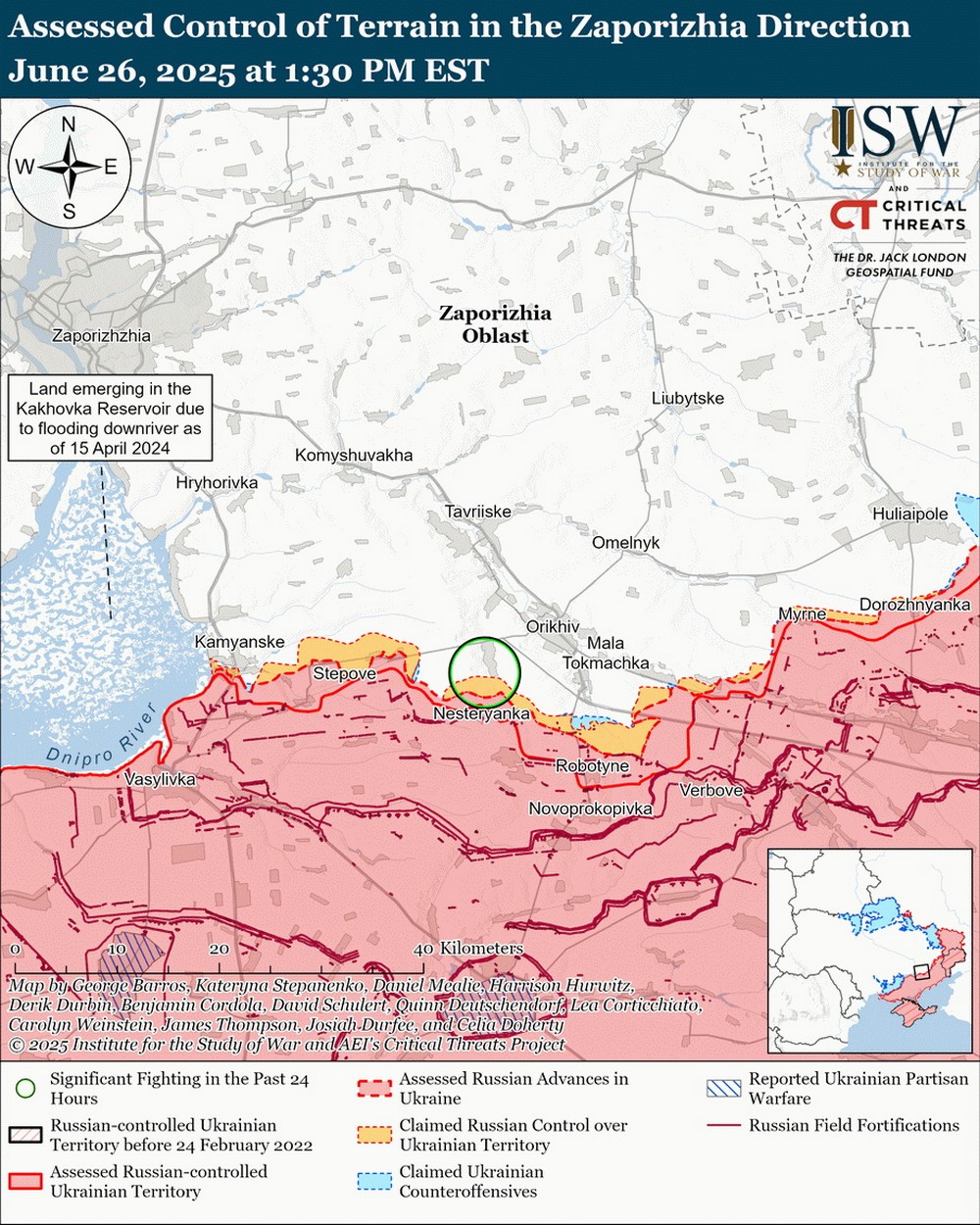 можливе посилення штурмів на Запоріжжі