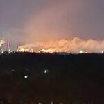 Дрони атакували Москву і уразили хімкомбінат «Азот» у Новомосковську – там виникла велика пожежа (відео)