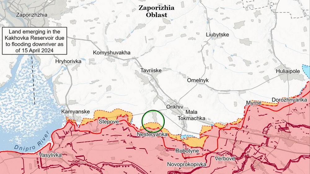 можливе посилення штурмів на Запоріжжі
