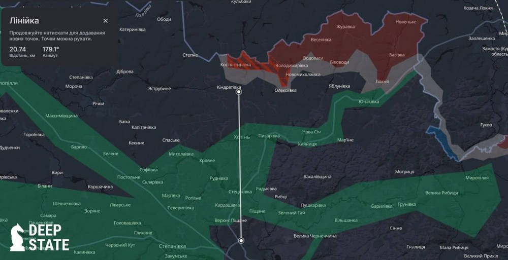 Ворог окупував Костянтинівку: ситуація на Сумщині продовжує ускладнюватися – DeepState