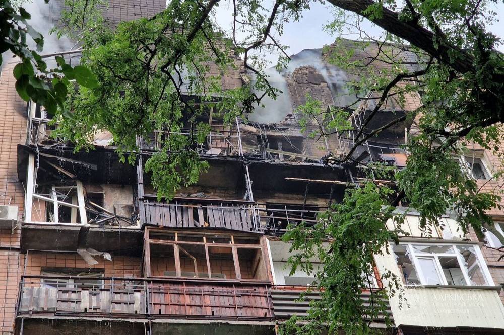 Фото наслідків атаки на Харків