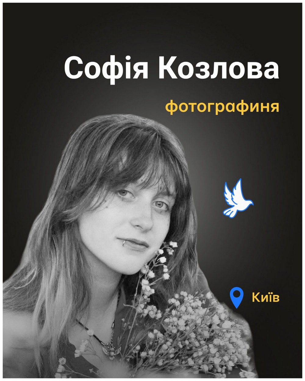 Меморіал: вбиті росією. Софія Козлова, 19 років, Київ, квітень Меморіал: вбиті росією. Софія Козлова, 19 років, Київ, квітень