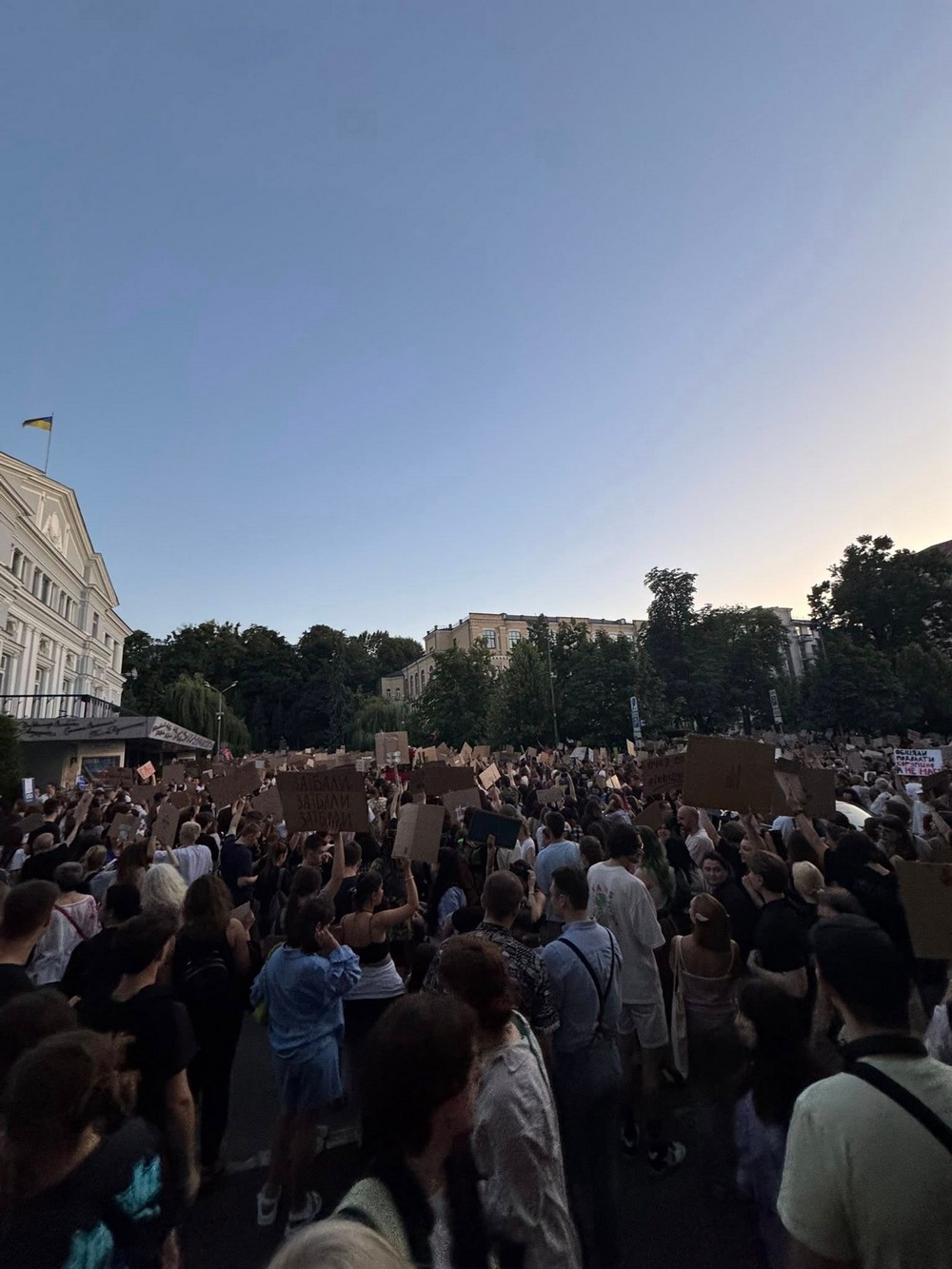 Стало відомо, хто організував протести молоді проти закону щодо НАБУ і САП