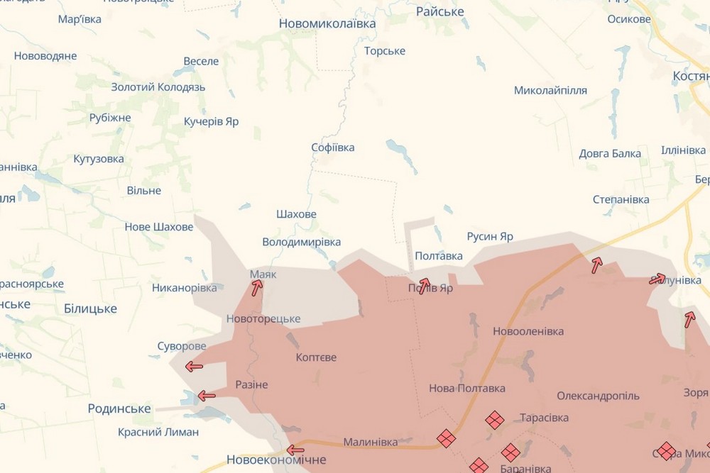 Обстановка на фронті 29 липня: ворог просунувся біля Полтавки та у Воскресенці, втратив 1050 солдатів за добу