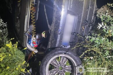 Автівка з’їхала в кювет і перекинулася: серед постраждалих в ДТП на Полтавщині двоє дітей
