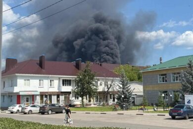 Дим видно за 25 км – дрони атакували хімзавод у Бєлгородській області (фото)