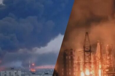 Масштабні пожежі і детонація: СОУ уразили низку важливих об’єктів на Росії і окупованих територіях (відео)