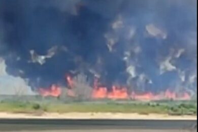 Висохле Каховське водосховище регулярно охоплює вогонь — Держекоінспекція