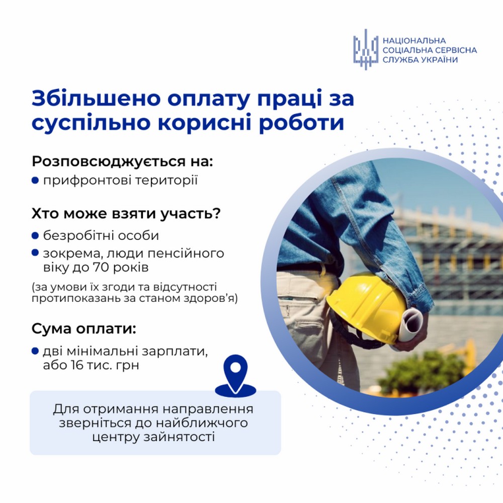 Збільшено оплату за суспільно корисні роботи на прифронтових територіях: скільки тепер платять і що потрібно знати