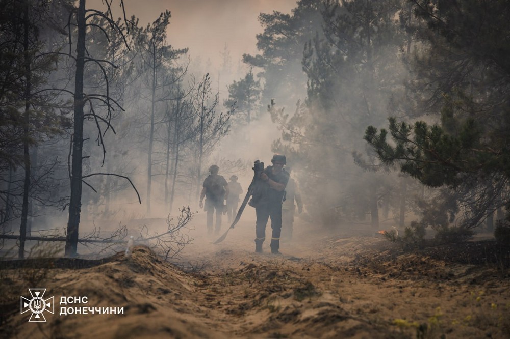Тиждень гасили пожежу на Донеччині: фото