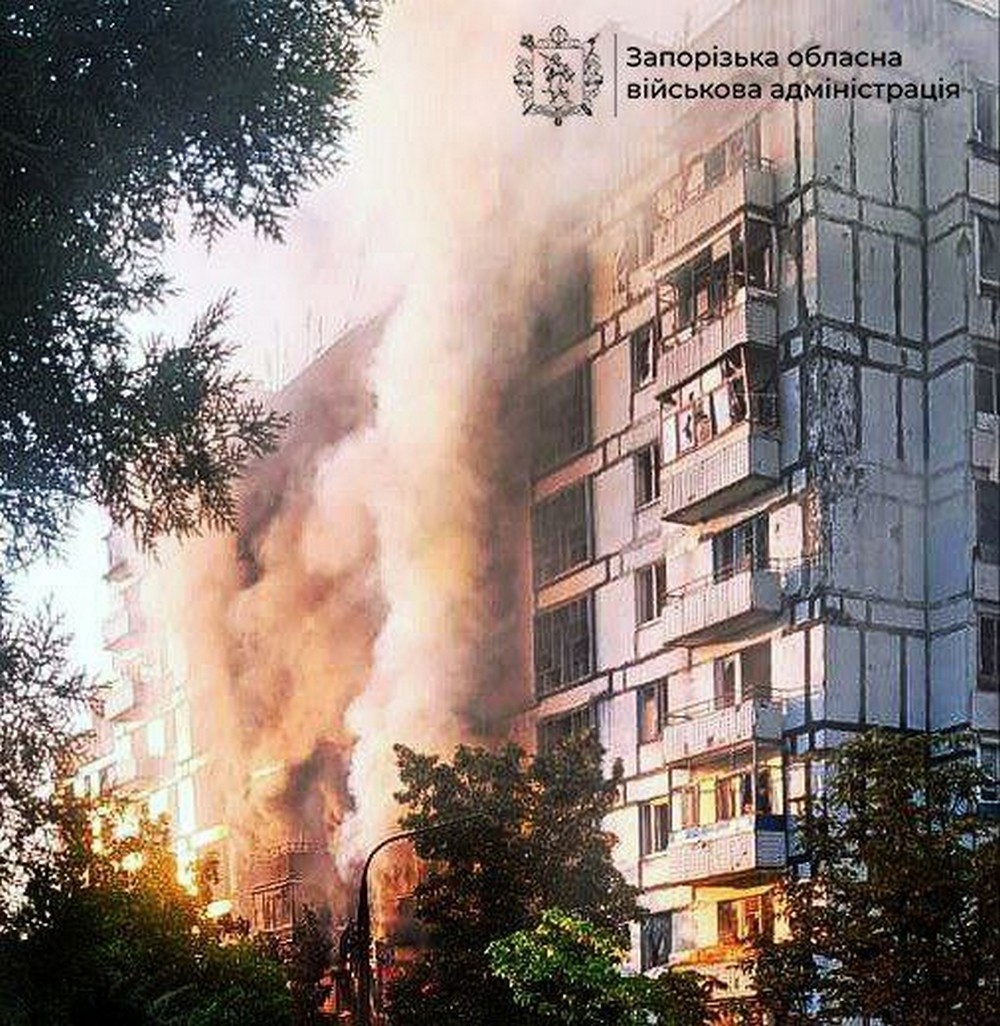 Ворог вбив трьох людей у Степногірську, завдав 405 ударів по Запоріжжю за добу