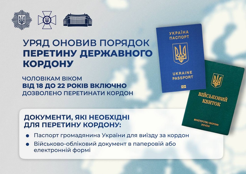 Стало відомо, коли чоловіки 18-22 років зможуть виїжджати за кордон і що потрібно