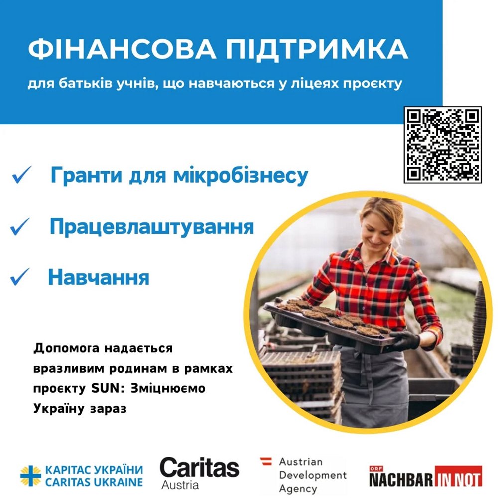 Фінансова допомога на Житомирщині у рамках проєкту SUN – хто і як може отримати
