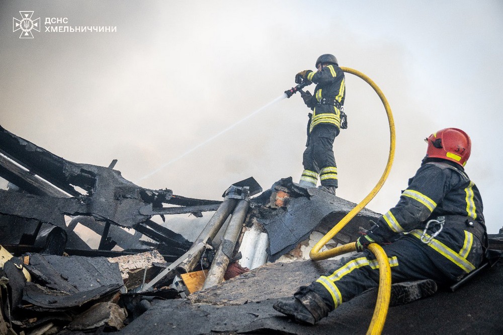 Фото наслідків атаки на Хмельниччину