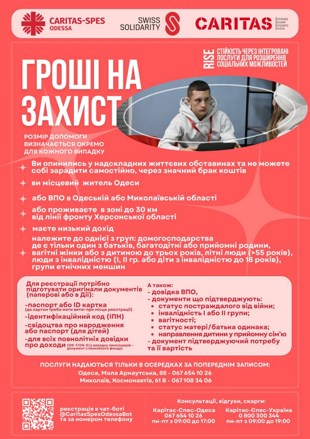 Фінансова допомога у трьох областях «Гроші на захист»: як і хто може отримати
