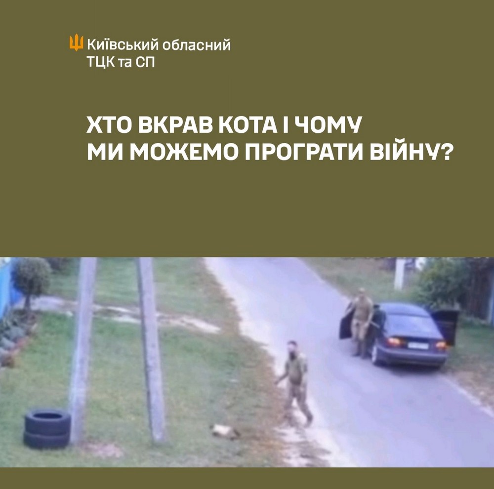 ТЦК не крали кота прямо з вулиці – пресслужба