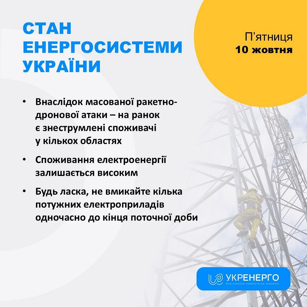 Графіки відключення світла ввели у деяких областях України – що відомо