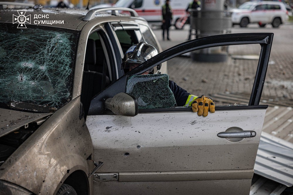 Удар по АЗС у Сумах