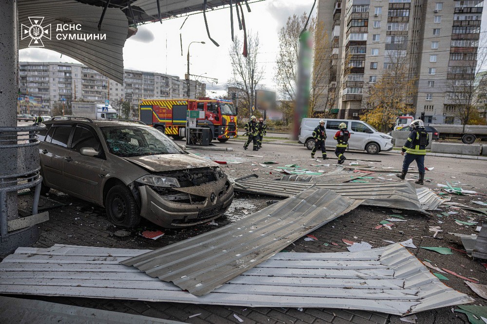 Удар по АЗС у Сумах