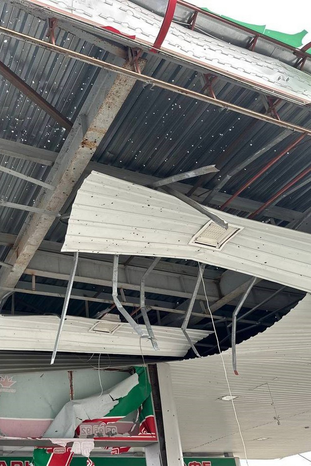 Удар по АЗС у Сумах