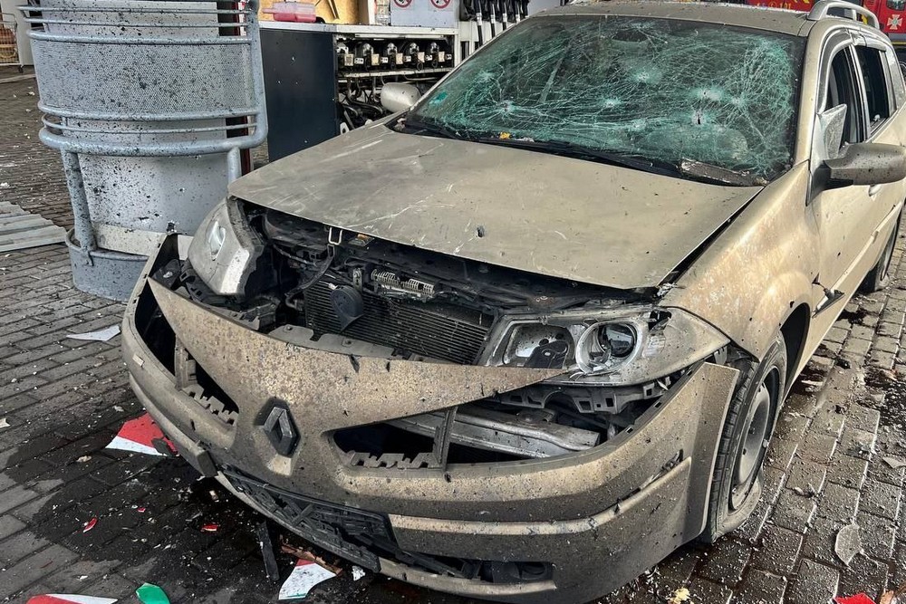 Удар по АЗС у Сумах