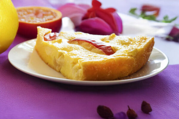 Сирна запіканка з яблуками