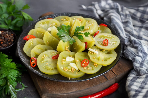 Рецепт дня: «Салат із зелених помідорів» 9 Рецепт дня: «Салат із зелених помідорів»