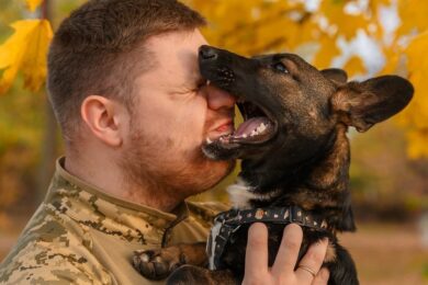 В пакеті було напівживе цуценя, але він його не кинув: історія про Віктора і Сіміка та про людяність на війні (фото)
