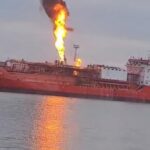 Внаслідок атаки РФ загорівся корабель: