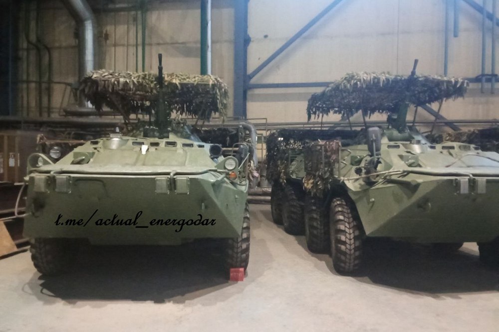 На ЗАЕС окупанти збільшили кількість бронетехніки та розмістили підрозділи піхоти 1 На ЗАЕС окупанти збільшили кількість бронетехніки та розмістили підрозділи піхоти